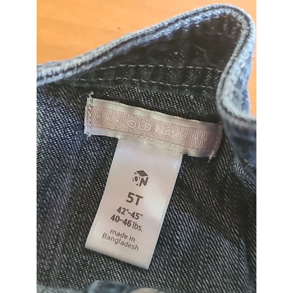 Old Navy Denim Overall Dress Snap Jumper 5T Blue Jean Girls - Picture 5 of 10